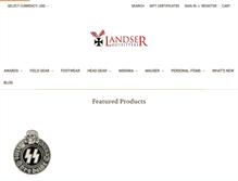 Tablet Screenshot of landser.com